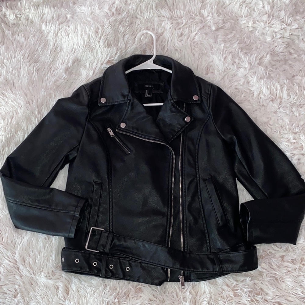 Forever 21 Faux Leather Moto Jacket